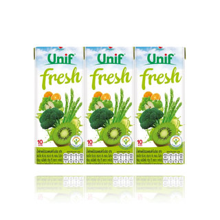 UNIF ALL YOU NEED 100% VEGETABLE AND FRUIT JUICE WITH GREEN VEGETABLE 180MLX3