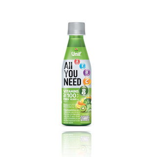 UNIF ALL YOU NEED 100% VEGETABLE AND FRUIT JUICE WITH GREEN VEGETABLE 300ML