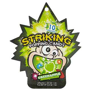 STRIKING POPPING CANDY GREEN APPLE 15G