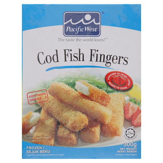 PACIFIC WEST COD FISH FINGERS 300G
