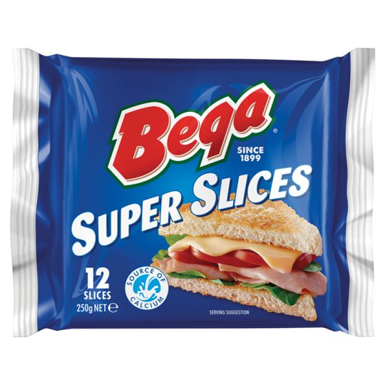 BEGA PRO CHEDDAR CHEESE SUPER SLICE 250G