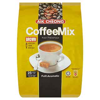 AIK CHEONG 3IN1 INSTANT COFFEE BROWN SUGAR 18GX25S