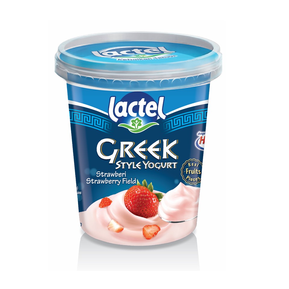 LACTEL GREEK YOGURT STRAWBERRY 470G