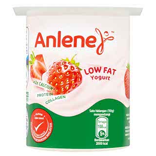 ANLENE LOW FAT YOGHURT STRAWBERRY 110G