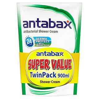 ANTABAX ANTIBACTERIAL PURE PINE AND COOL SHOWER CREAM REFILL 850MLX2
