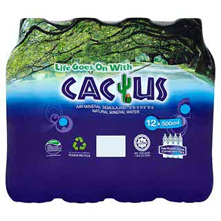 CACTUS MINERAL WATER 500MLX12
