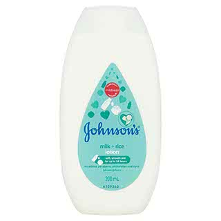 JOHNSONS BABY MILK AND RICE LOTION 200ML