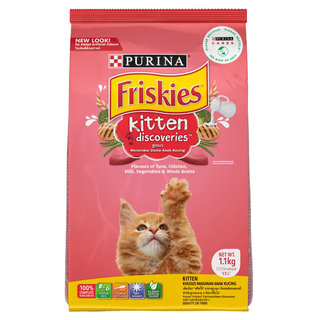 FRISKIES KITTEN DISCOVERIES DRY CAT FOOD 1.1KG
