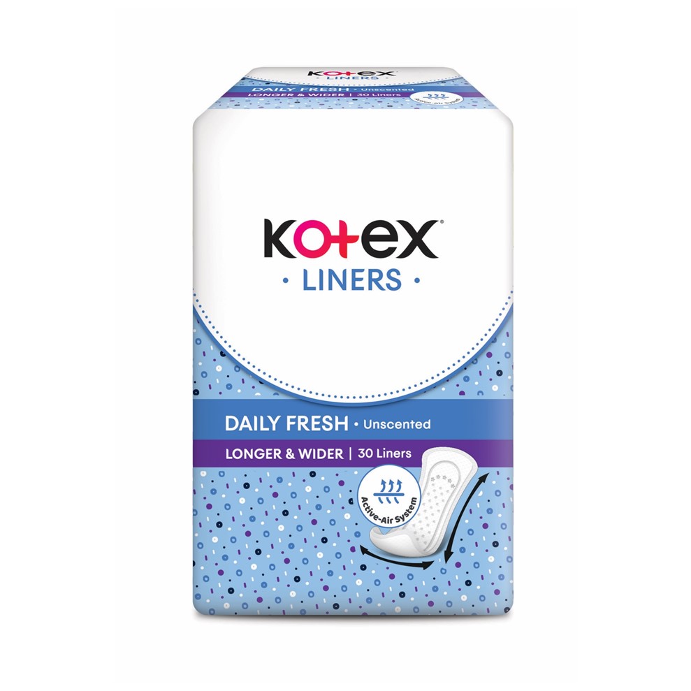 KOTEX FRESH PANTYLINER LONGER AND WIDER 30S