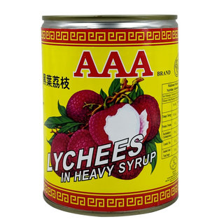 AAA BRAND LYCHEE IN SYRUP 565G