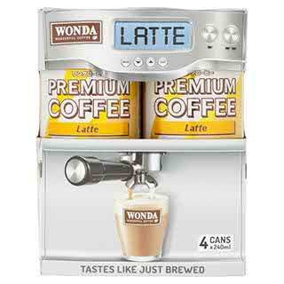 WONDA COFFEE LATTE 4X240ML