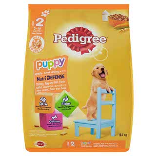 PEDIGREE DOG DRY FOOD PUPPY CHICKEN EGG AND MILK 2.7KG