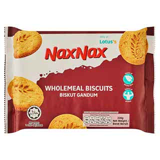NAXNAX WHOLEMEAL BISCUIT 228G