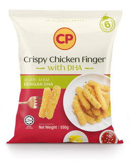 CP CRISPY CHICKEN FINGER WITH DHA 550GM