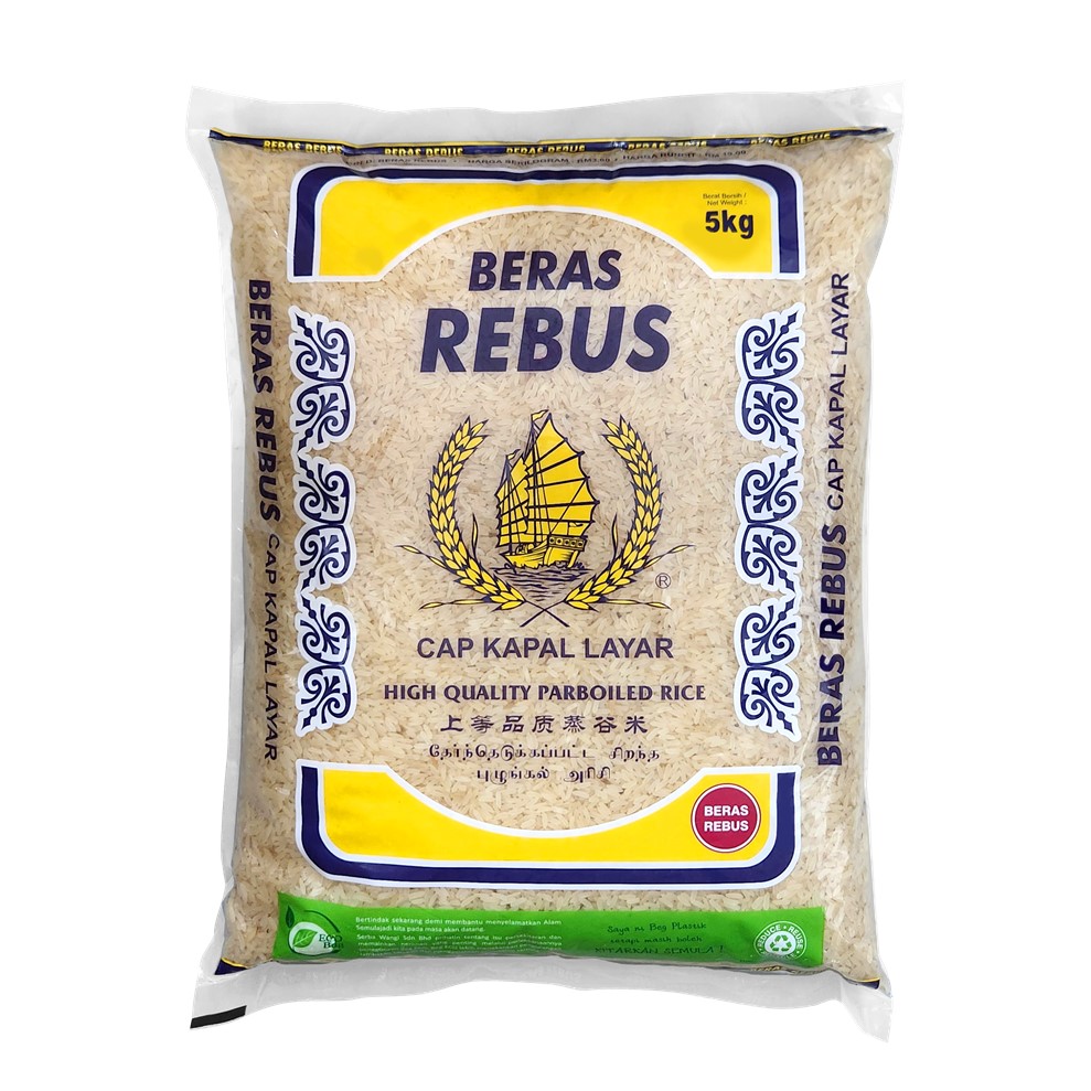 CAP KAPAL LAYAR BERAS REBUS 5KG