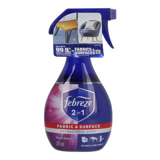 FEBREZE 2-IN-1 ANTIBACTERIAL DISINFECTANT SPRAY FLORAL BLOSSOM (370 ML)