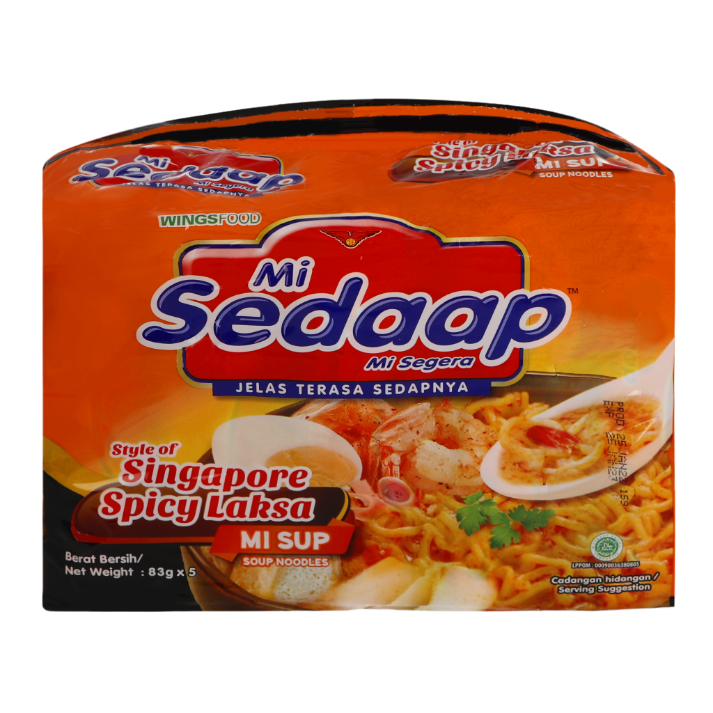 MI SEDAAP SOUP SINGAPORE LAKSA 5X83G