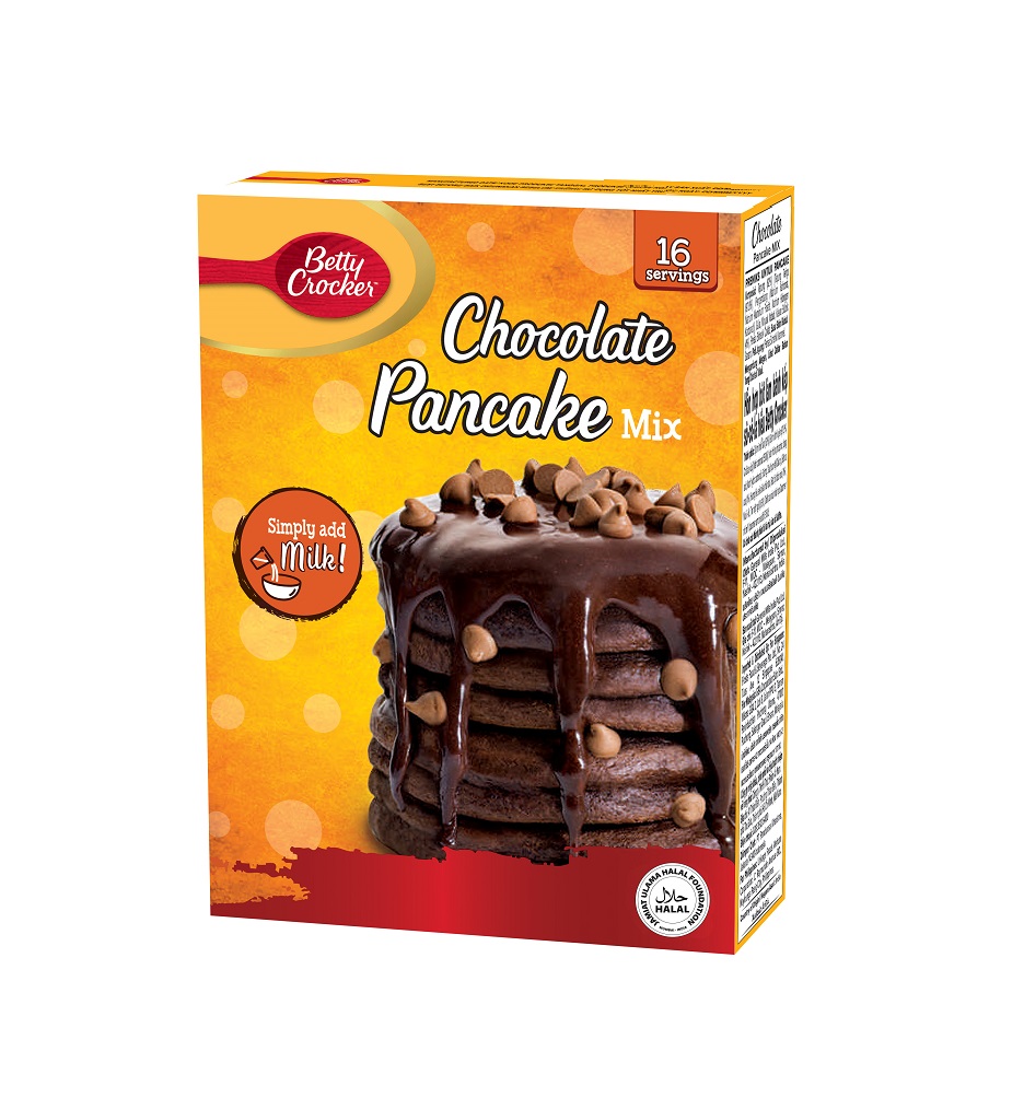 BETTY CROCKER CHOCOLATE PANCAKE MIX 350G