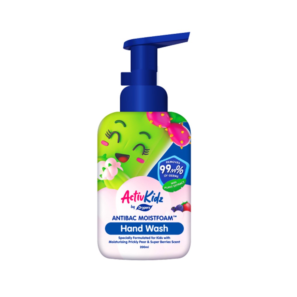 ACTIVKIDZ BY DRYPERS HANDWASH ANTIBAC MOISTFOAM SUPER BERRIES 200ML