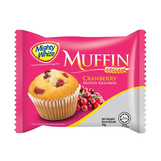 MIGHTY WHITE MUFFIN CRANBERRY