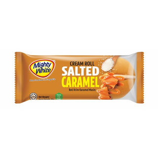 MIGHTY WHITE SALTED CARAMEL CREAM ROLL 50G