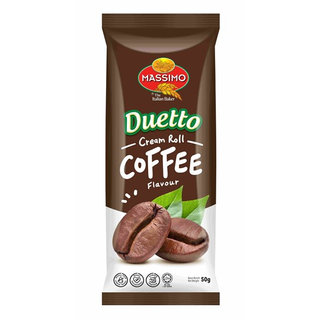 MASSIMO DUETTO COFFEE CREAM ROLL 50GM