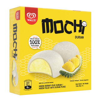 WALL'S MOCHI DURIAN ICE CREAM MULTIPACK (120G X 24)